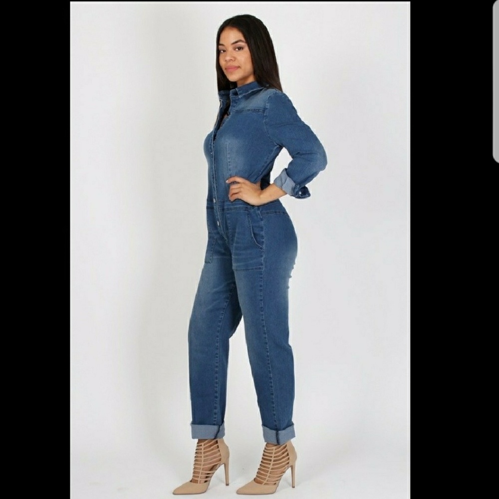 Nwot Denim jean jumpsuit